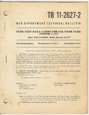 In May, the chapter views original tube tester data cards, released by Dwight D. Eisenhower.